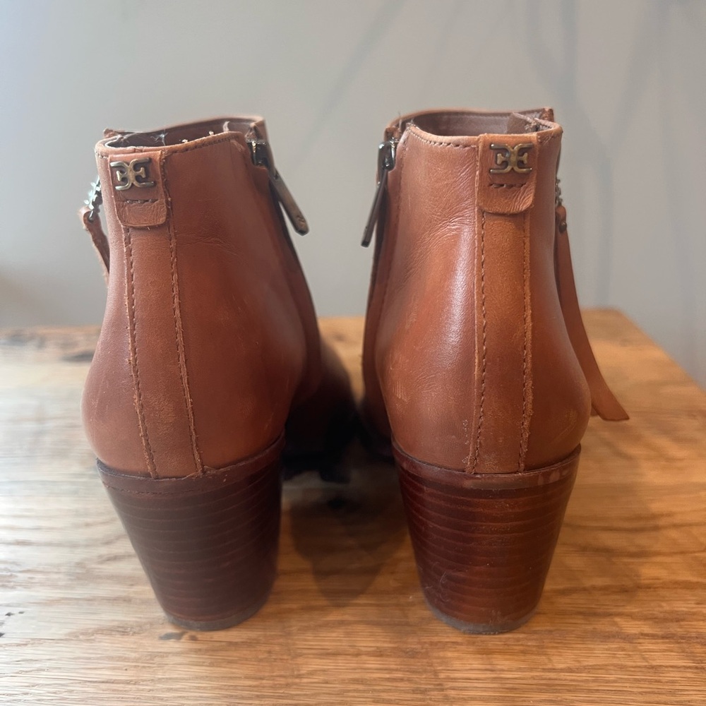 Sam Edelman Tan Ankle Booties - Picture 5 of 7